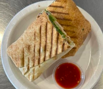 Mediterranean Grill signature dishes Chicken Shawarma Wrap
Gyro Sandwich
Falafel Dinner Plate
